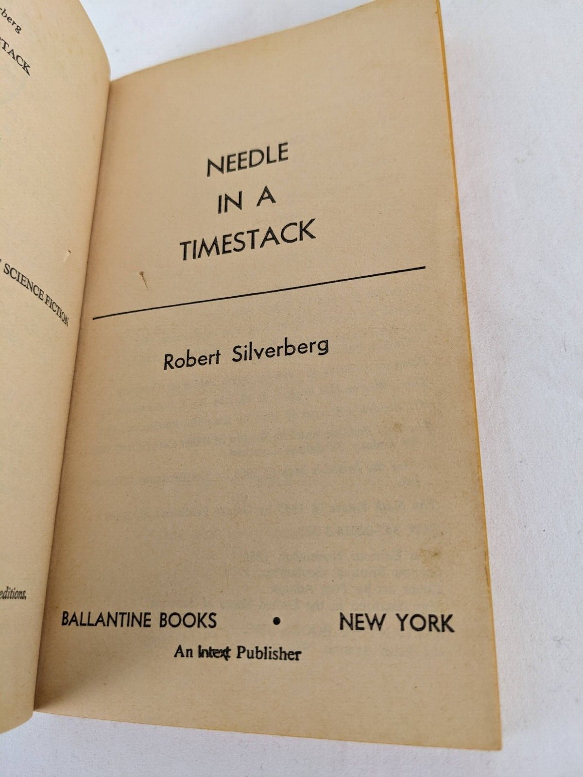 Needle in a timestick by Robert Silverberg 1970