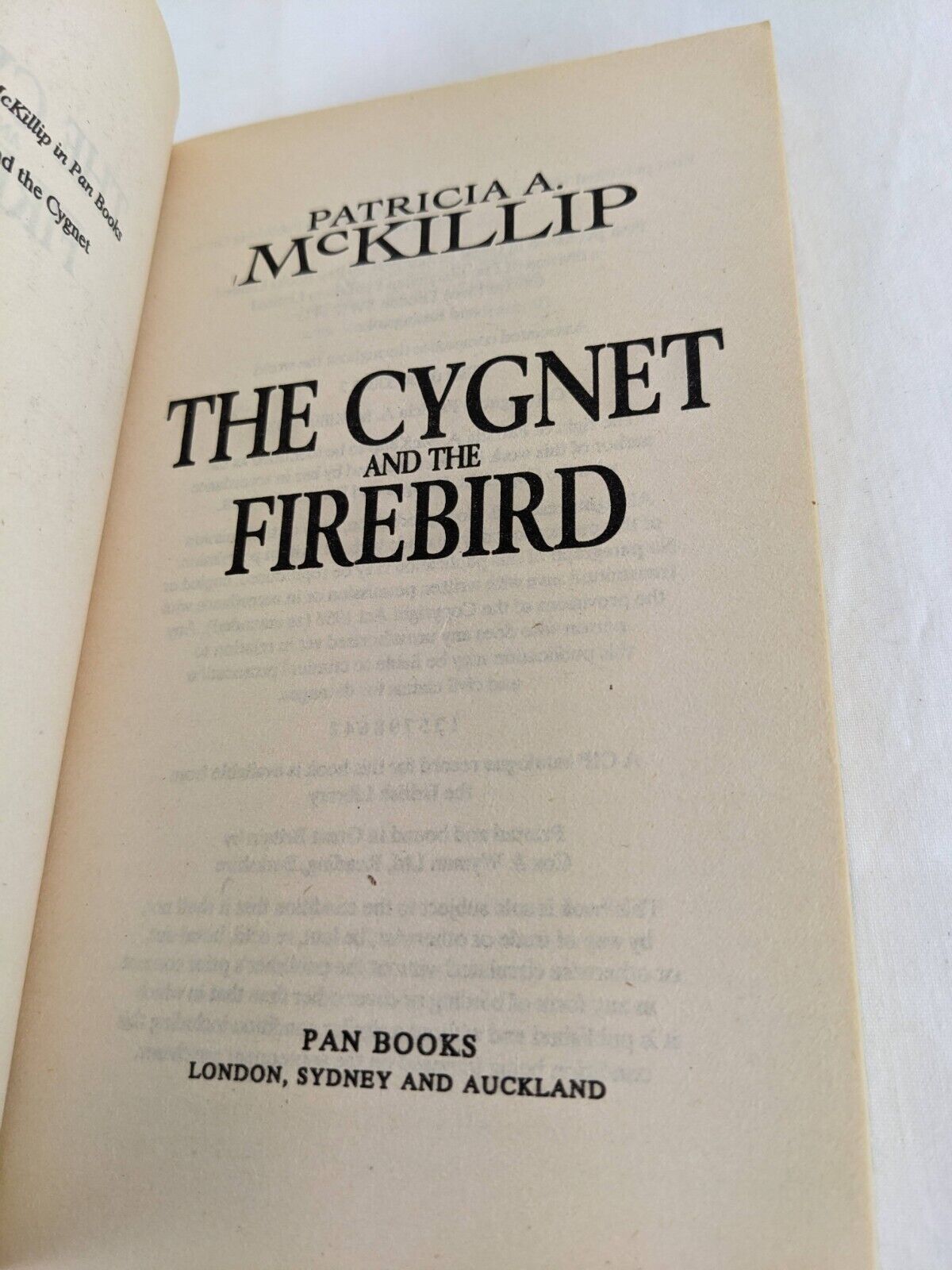 Cygnet Series by Patricia A. McKillip 1992 Sorceress & Firebird