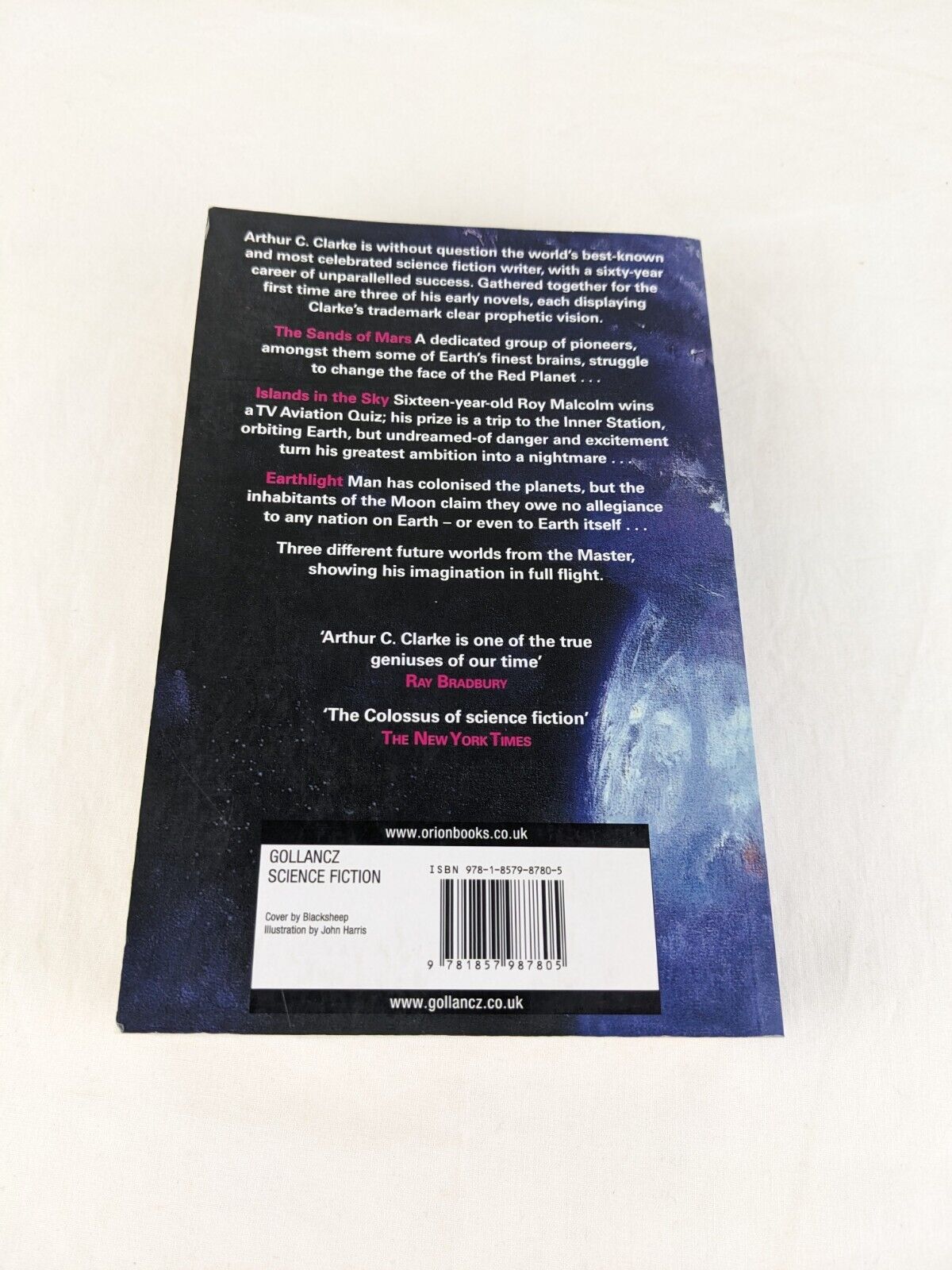 The space trilogy by Arthur Clarke 2001 Islands in sky, Earthlight, Sands Mars