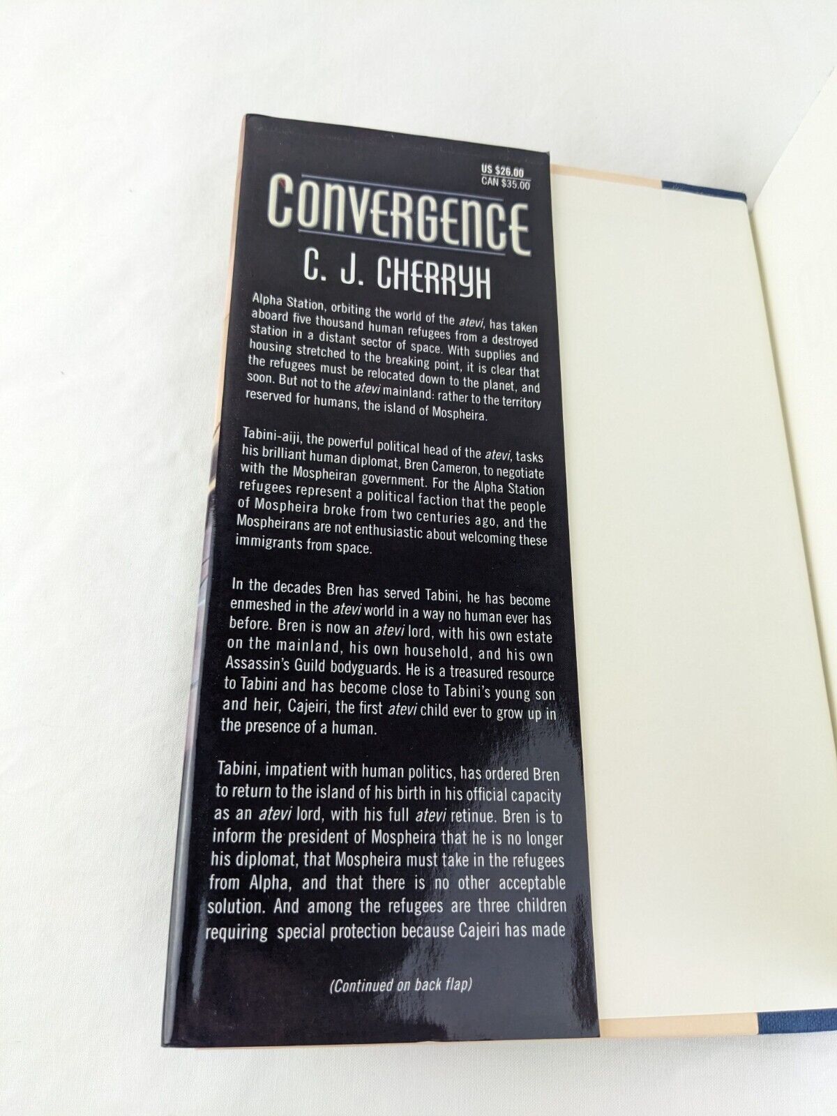 Convergence by C.J. Cherryh 2017 Foreigner Hardcover First edition