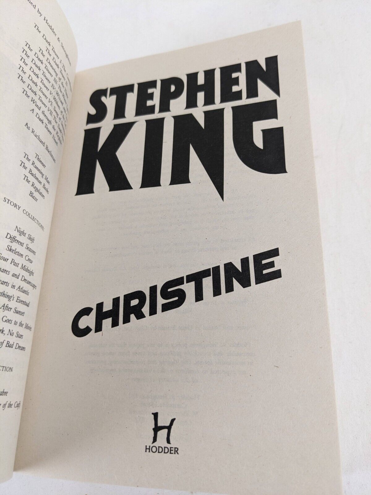 The Shining & Christine by Stephen King 2018 Halloween editions