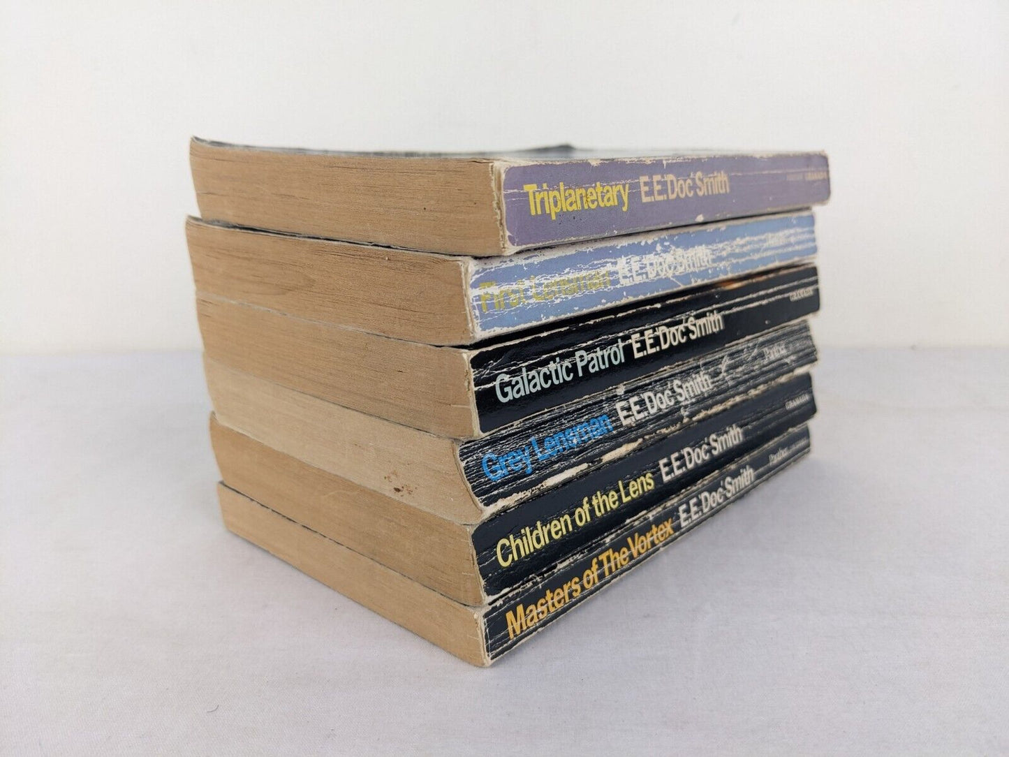 Lensman x6 books by E. E. Doc Smith - Triplanetary, first lensman, galactic etc.