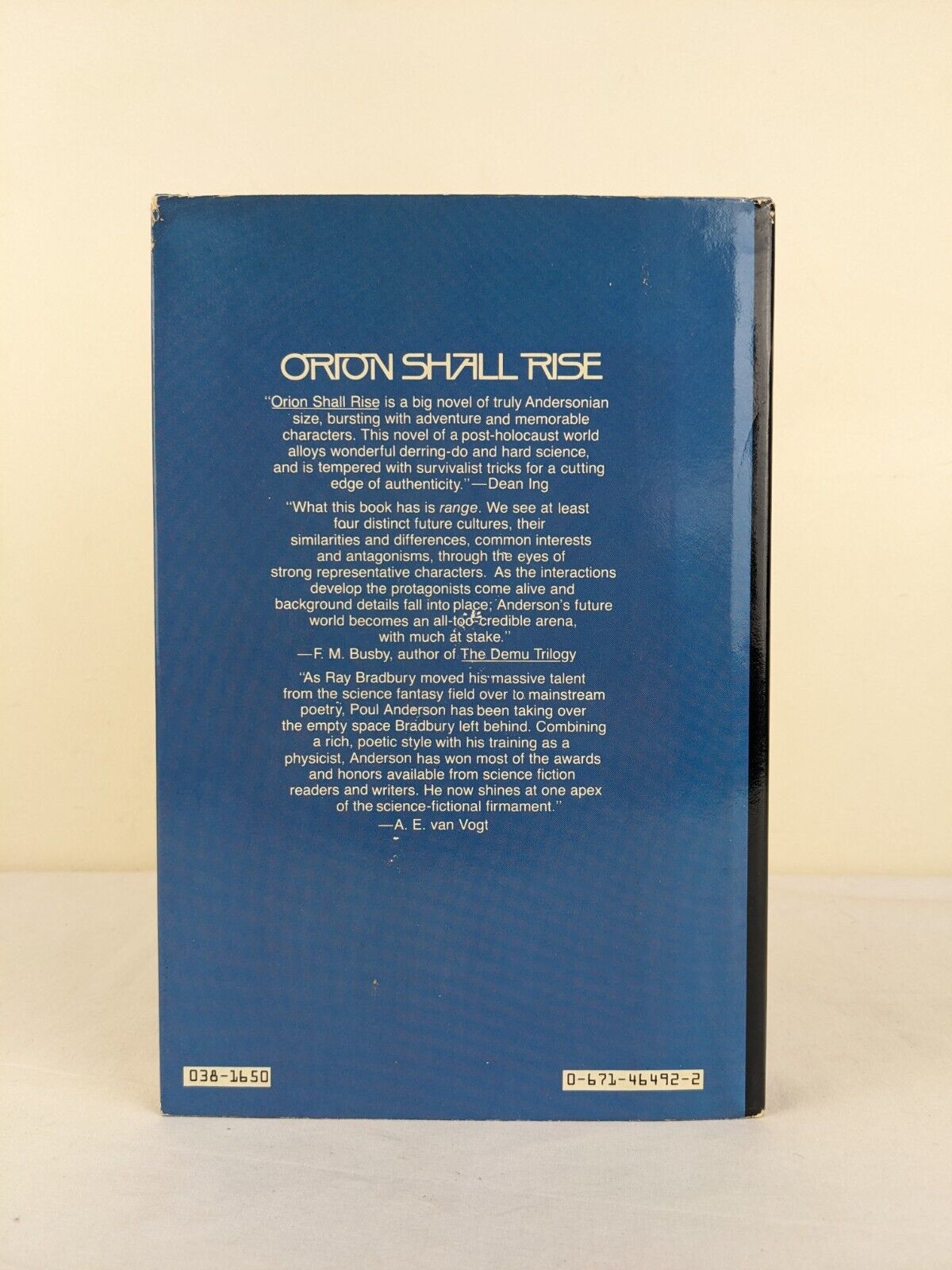 Orion shall rise by Poul Anderson 1983 Hardcover First Edition