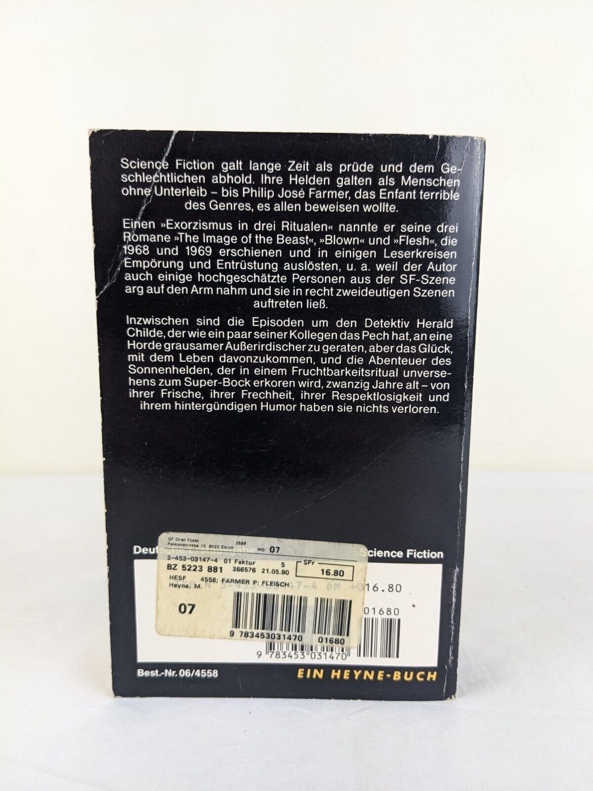 Image of the Beast Series by Philip Jose Farmer 1989 "FLEISCH GERMAN EDITION "