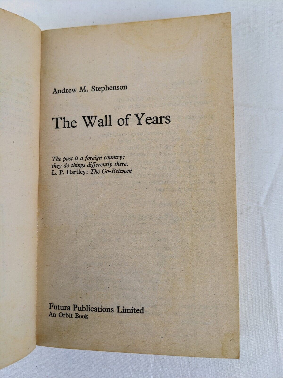 The wall of years by Andrew M. Stephenson 1979