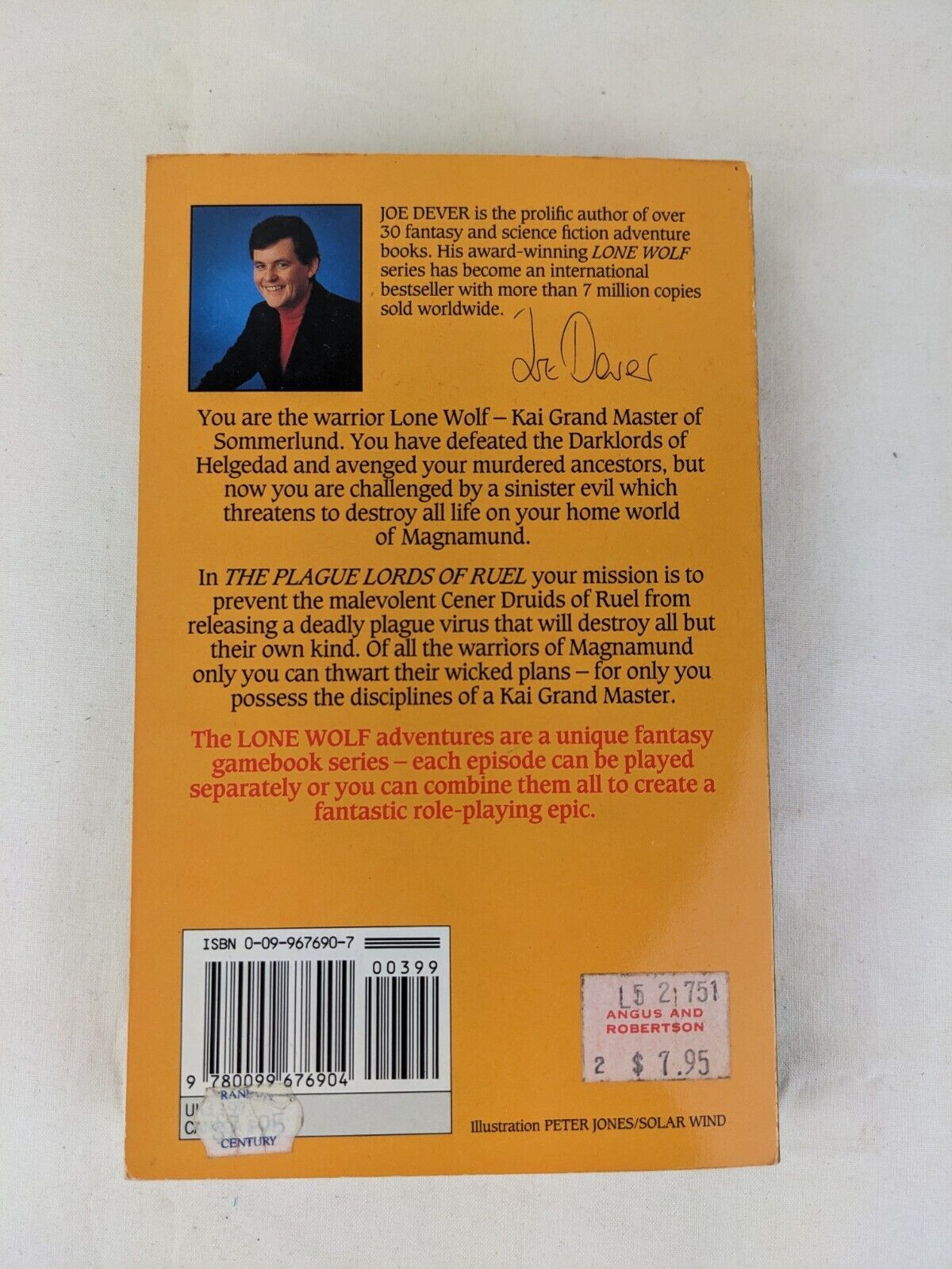 Lone wolf: the plague lords of ruel by Joe Dever 1990