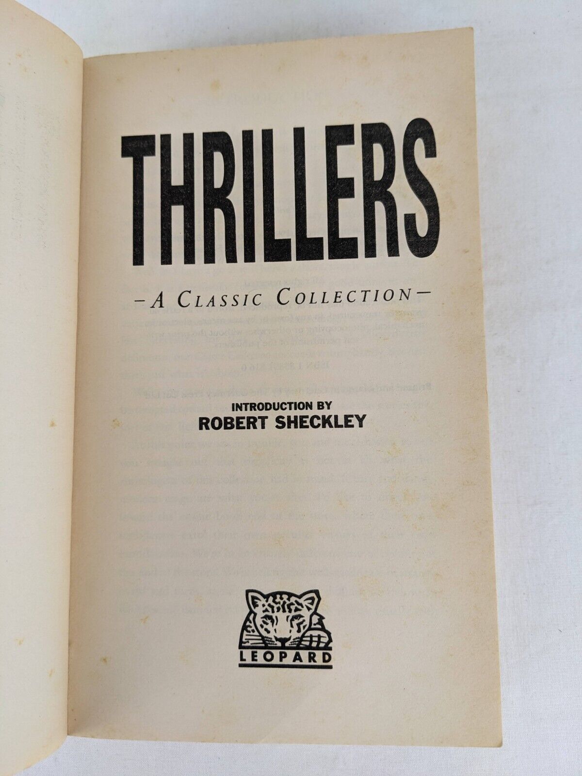 Thrillers: A classic collection 1996 - Robert Scheckley, Allan Poe, Stoker