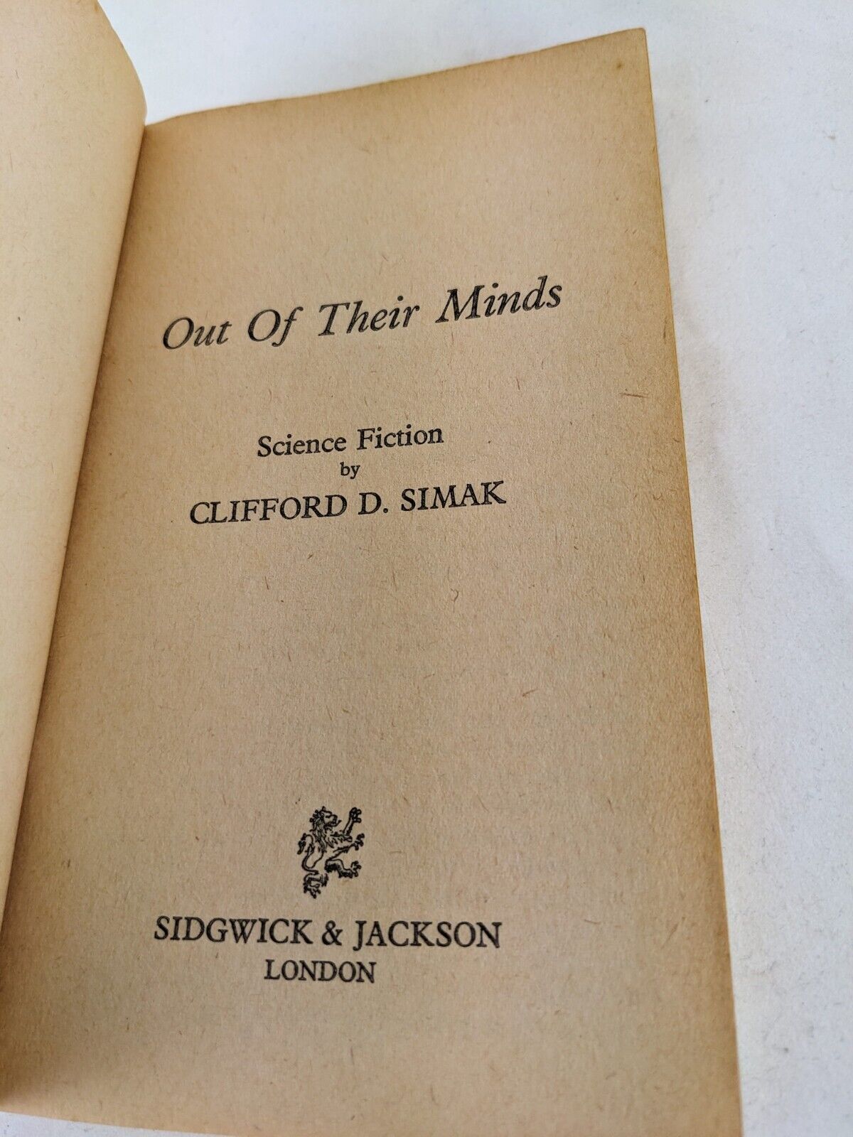 Out of their minds by Clifford D. Simak 1973