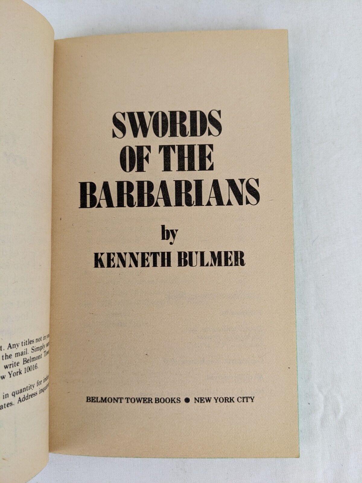 Swords of the Barbarians & On the Symb-socket circuit by Kenneth Bulmer 1970