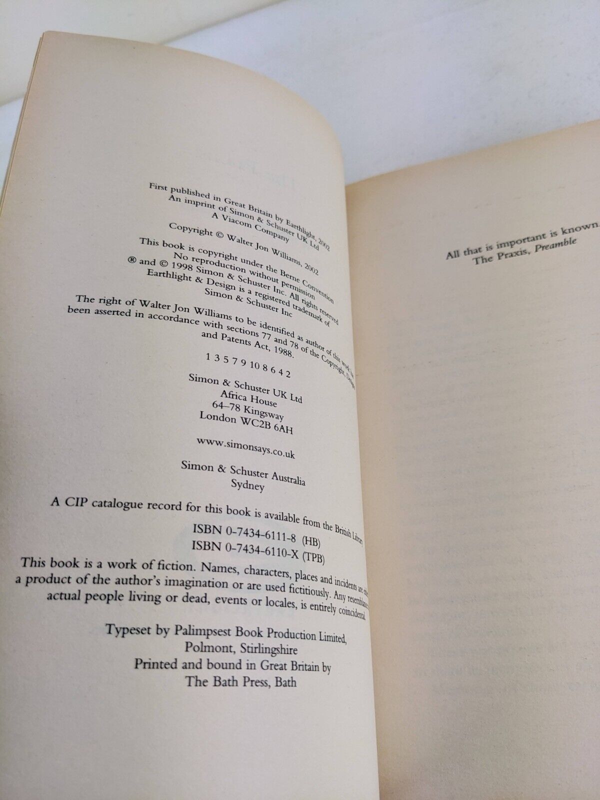 The Praxis by Walter Jon Williams (Paperback, 2002)