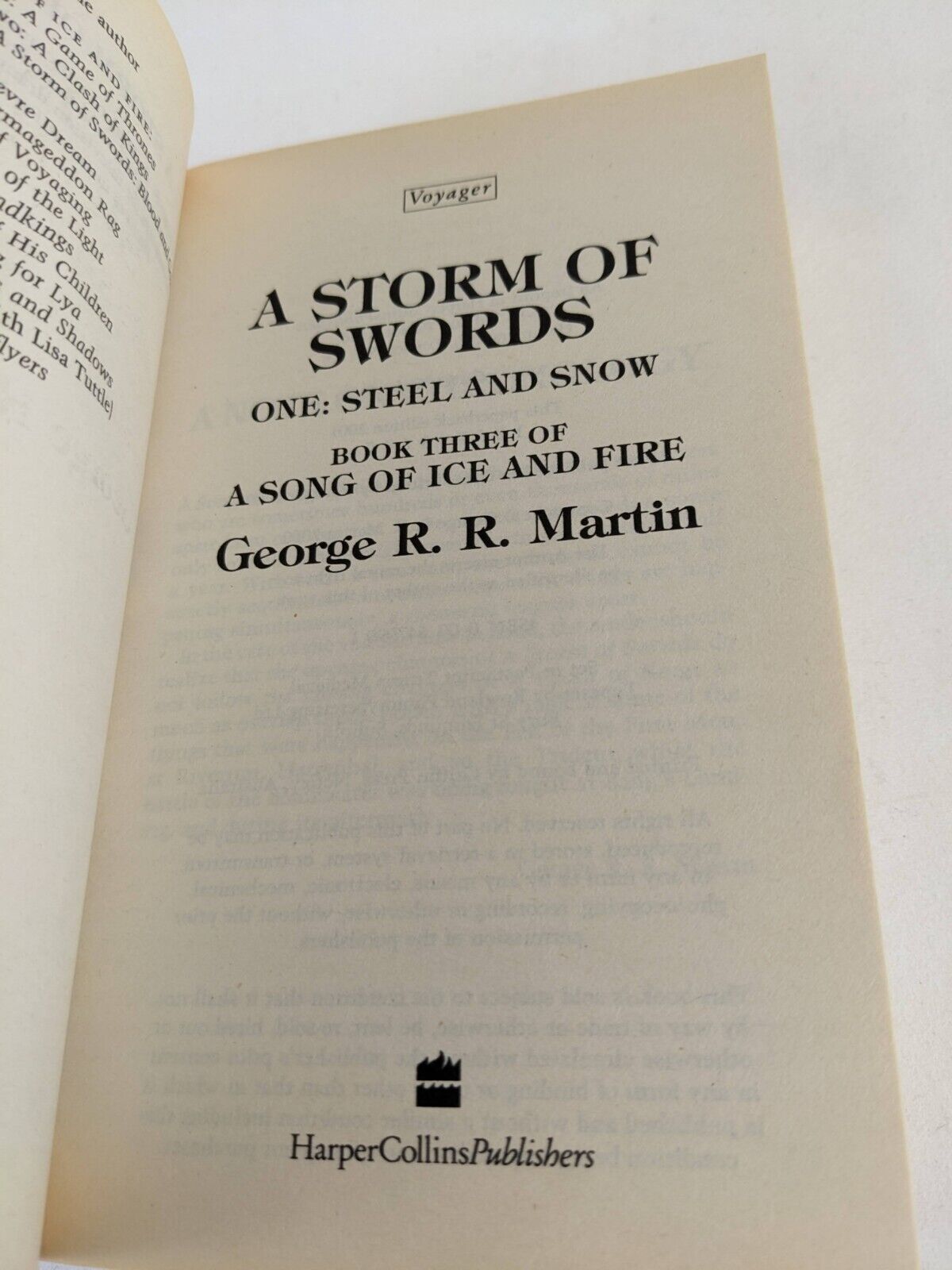 Song of ice and fire x3 George R.R. Smith 1996 Thrones, Kings & Swords