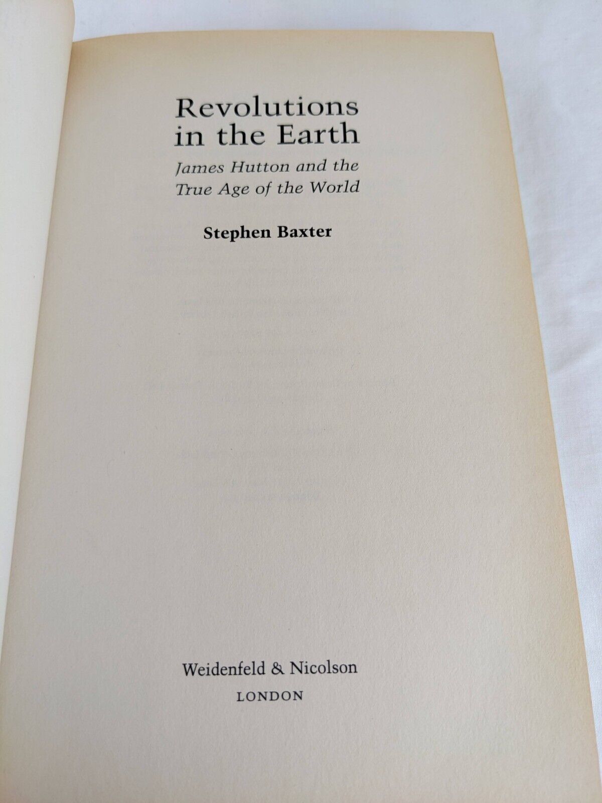 Revolutions in the Earth by Stephen Baxter 2003 Hardcover
