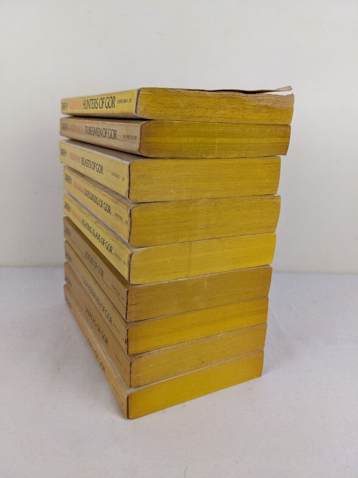 Gor series by John Norman x 9 Daw SF editions 1974