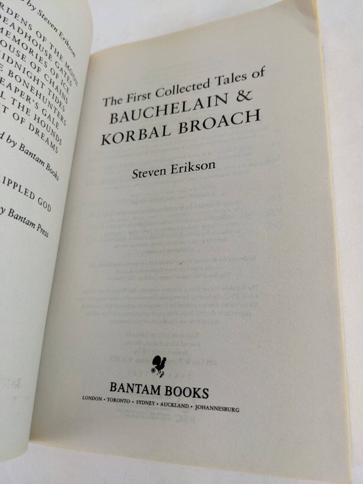 Bauchelain & Korbal Broach by Steven Erikson 2011