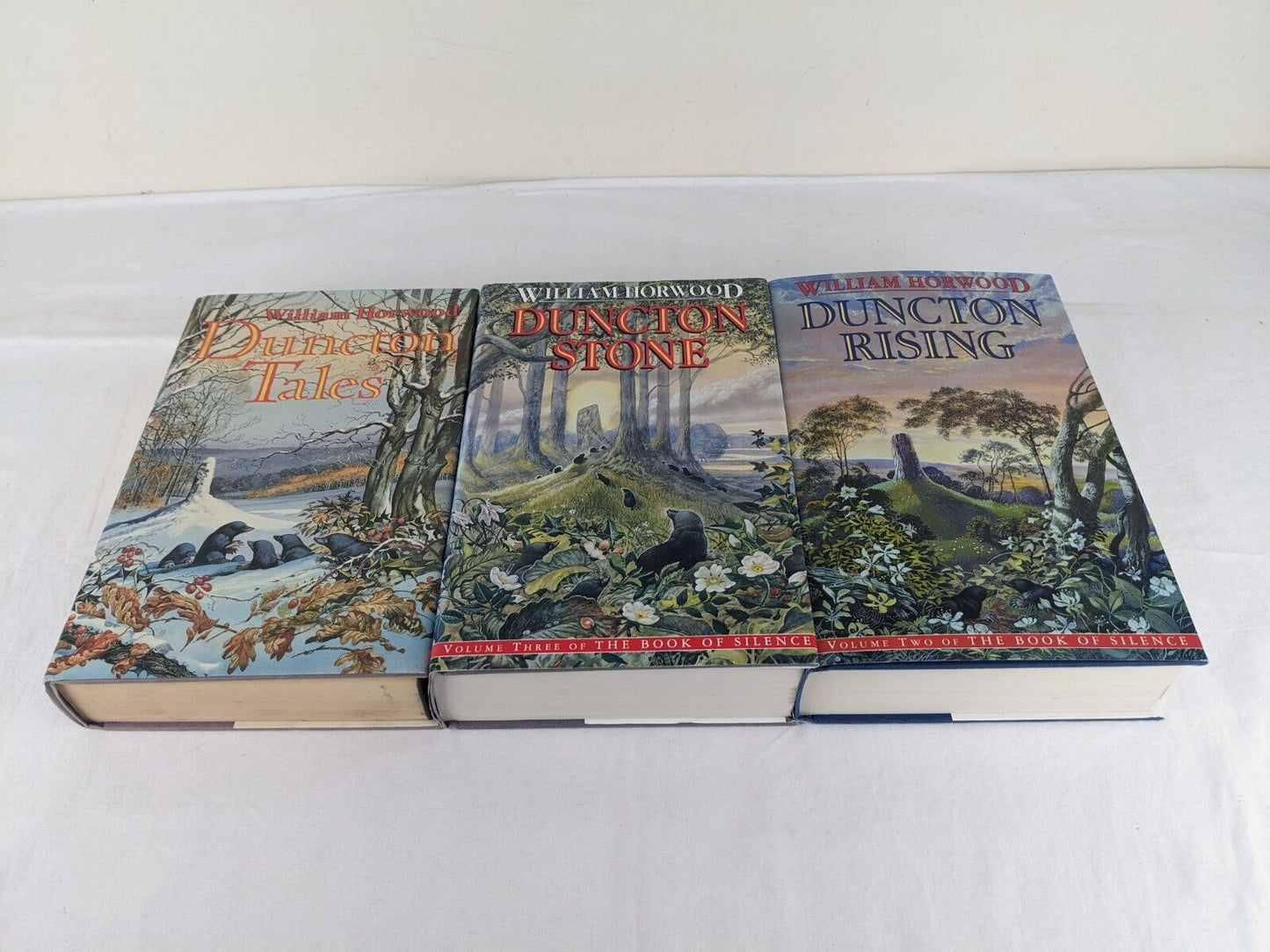 Duncton Tales, Rising, Stone by William Horwood 1991 Hardcover Book of Silence