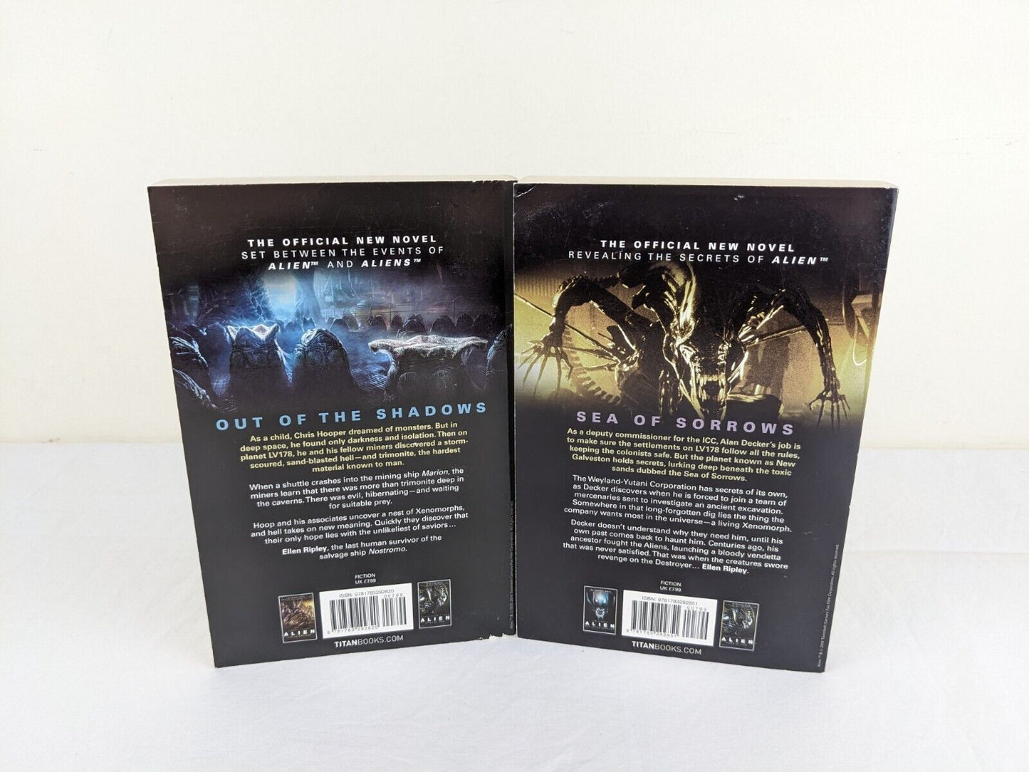 Alien: Out of the shadows & Sea of sorrows by Tim Lebbon & James Moore 2014