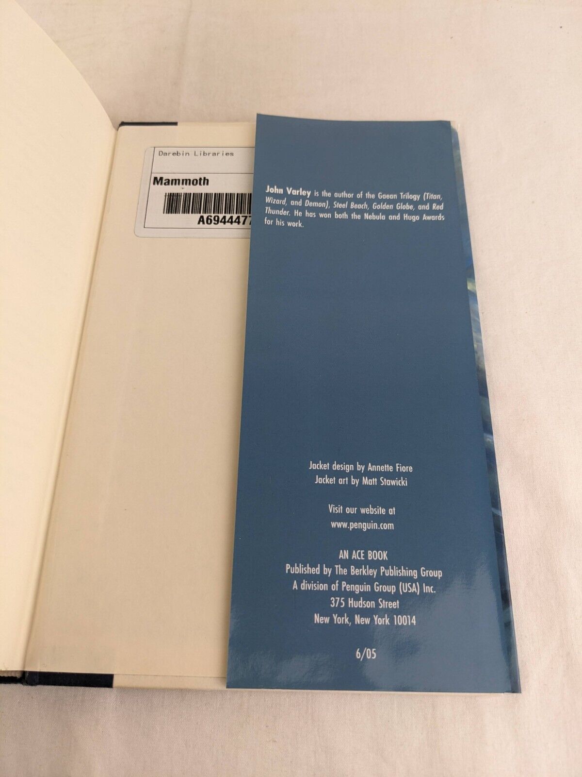 Mammoth by John Varley 2005 Hardcover First Edition