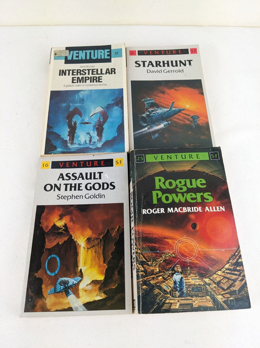 Venture SF 4, 6, 16, 25 Interstellar, Starhunt, Gods, Rogue Powers John Brunner