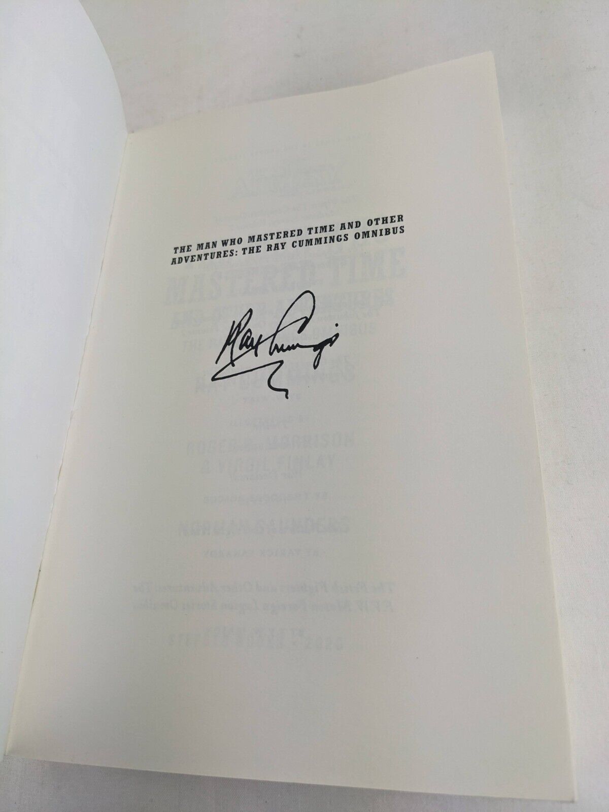 The man who mastered time and other adventures by Ray Cummings Omnibus 2020