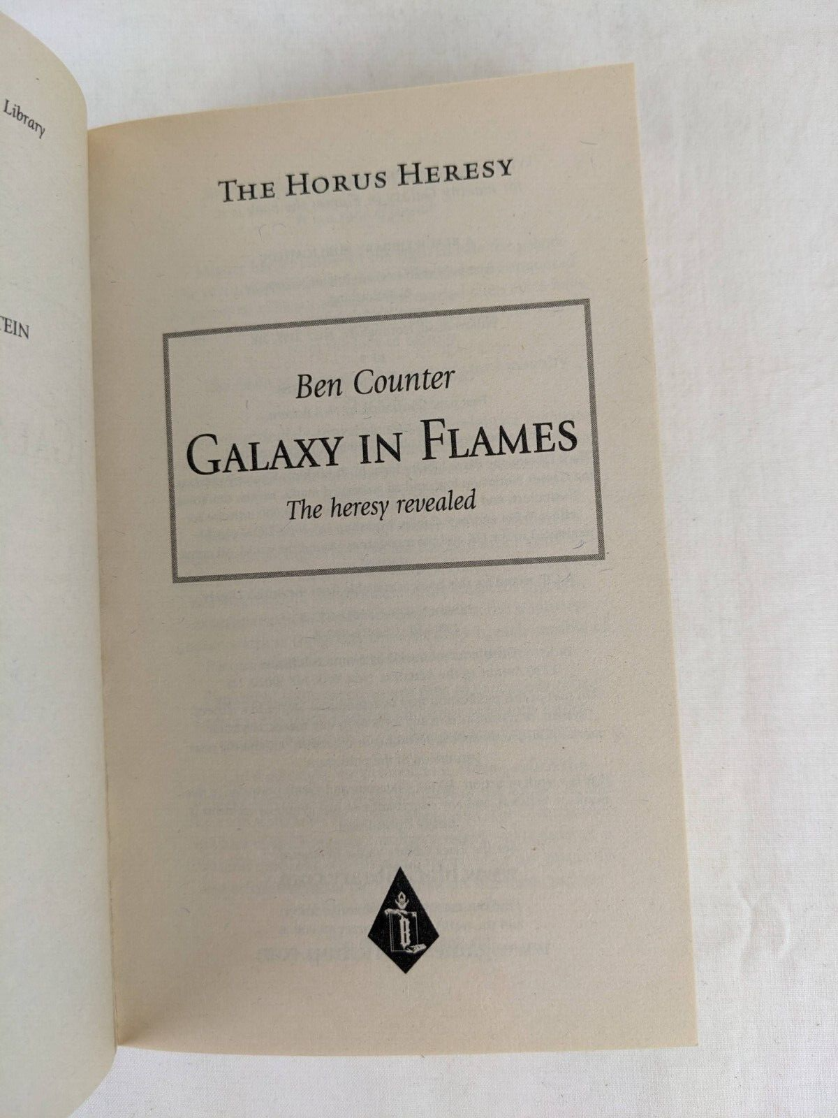 Galaxy in flames by Ben Counter warhammer horus heresy 2006