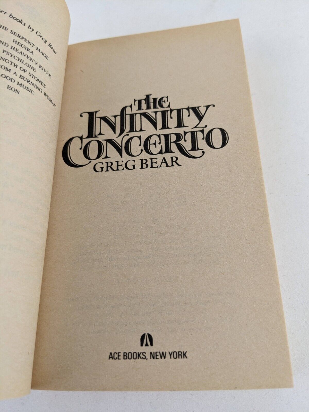 Greg Benford & Bear - Bright eternity, Beyond Infinity, Infinity Concerto 1987