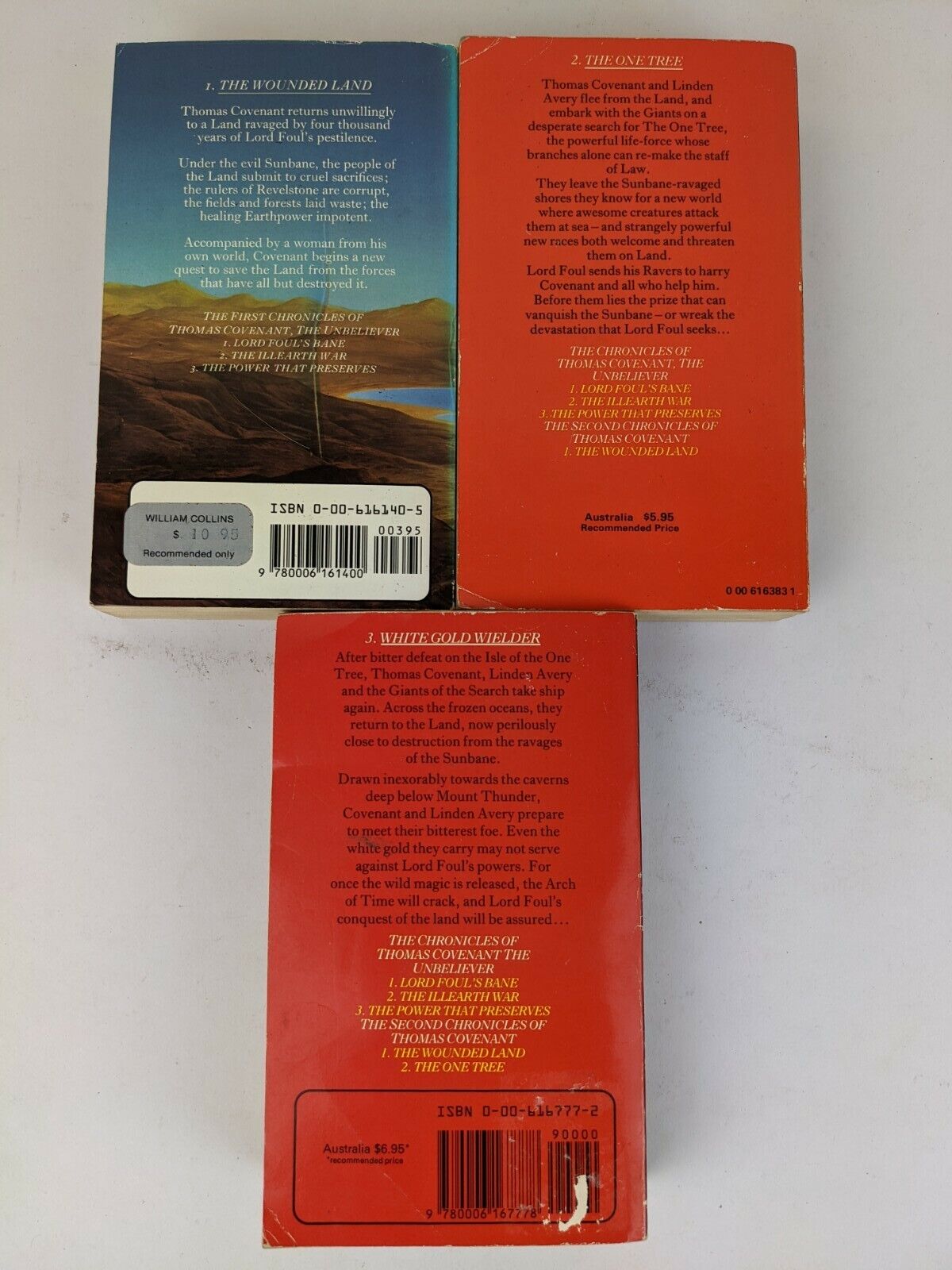 The Second Chronicles Of Thomas Covenant complete 1,2 & 3 - Stephen Donaldson