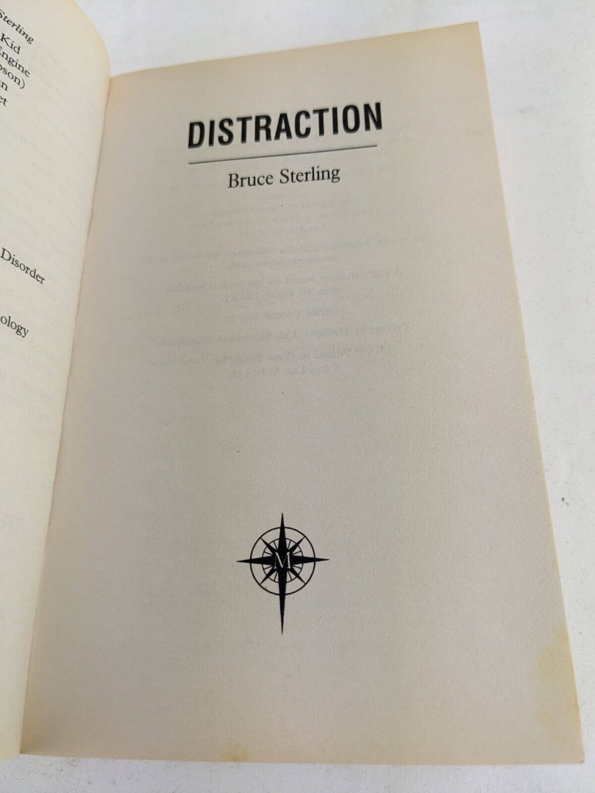 Distraction by Bruce Sterling 2000