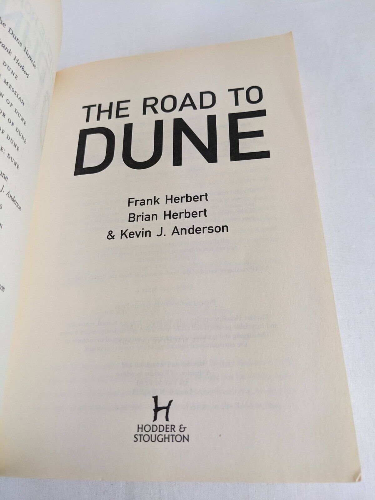 The road to Dune by Frank Herbert, Brian Herbert, Kevin Anderson 2005