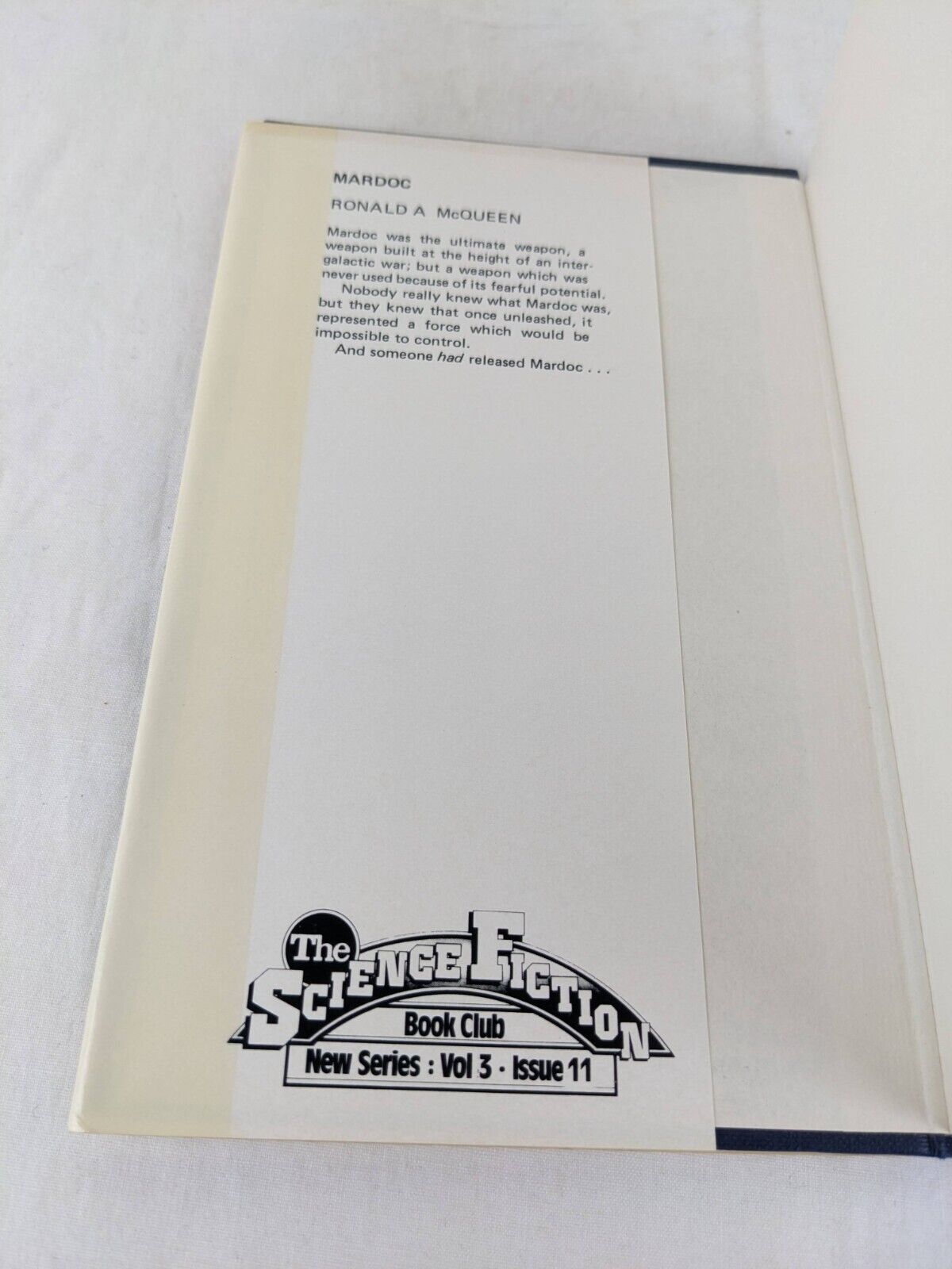 Mardoc by Ronald A McQueen 1982 Hardcover Science Fiction Book Club