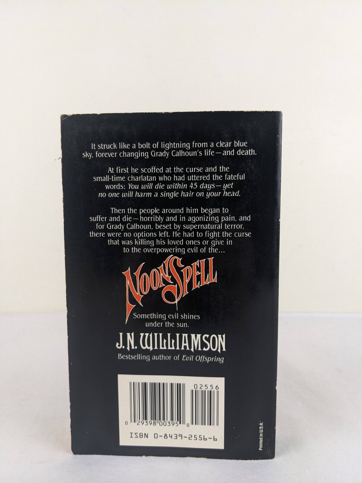 Noonspell by J.N. Williamson 1987 Horror