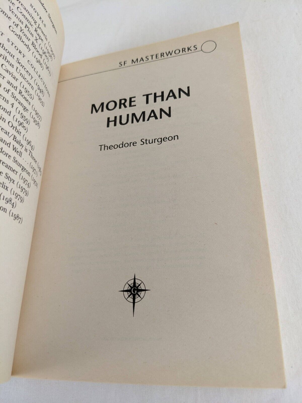 More than human by Theodore Sturgeon 2000 SF Masterworks