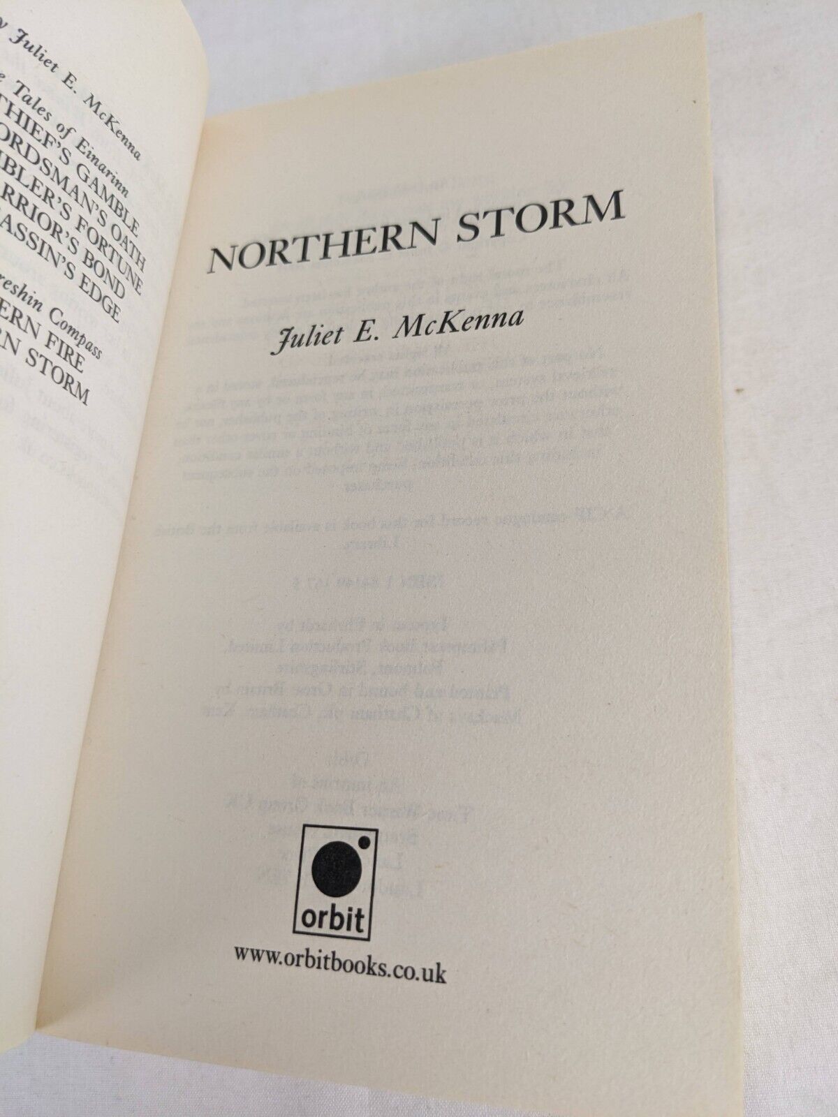 Southern Fire, Northern Storm, Western Shore by Juliet McKenna 2003