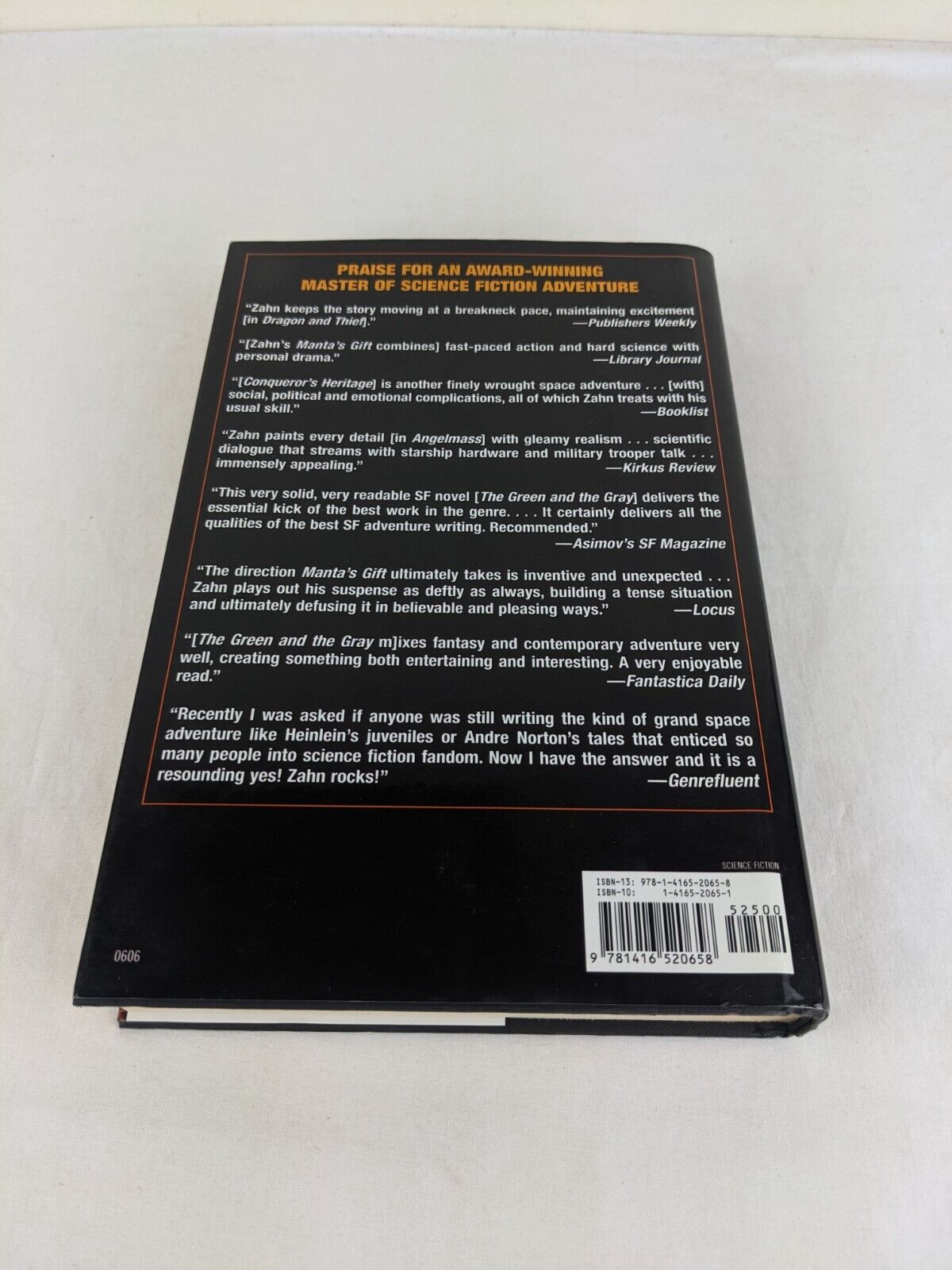 Blackcollar by Timothy Zahn 2006 Hardcover First Edition Baen