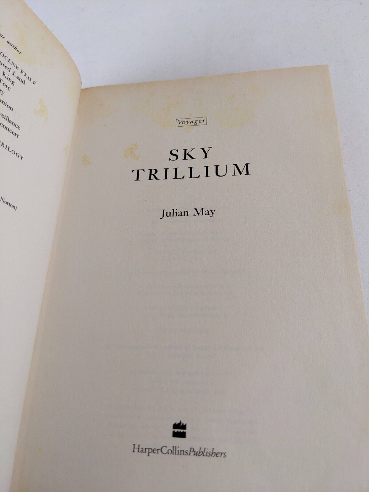 Trillium Saga by Julian May, Bradley & Norton - Black, Lady & Sky Hardcover 1991