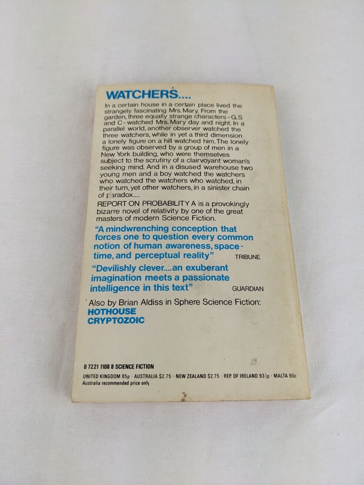 Report on probability a by Brian Aldiss 1977