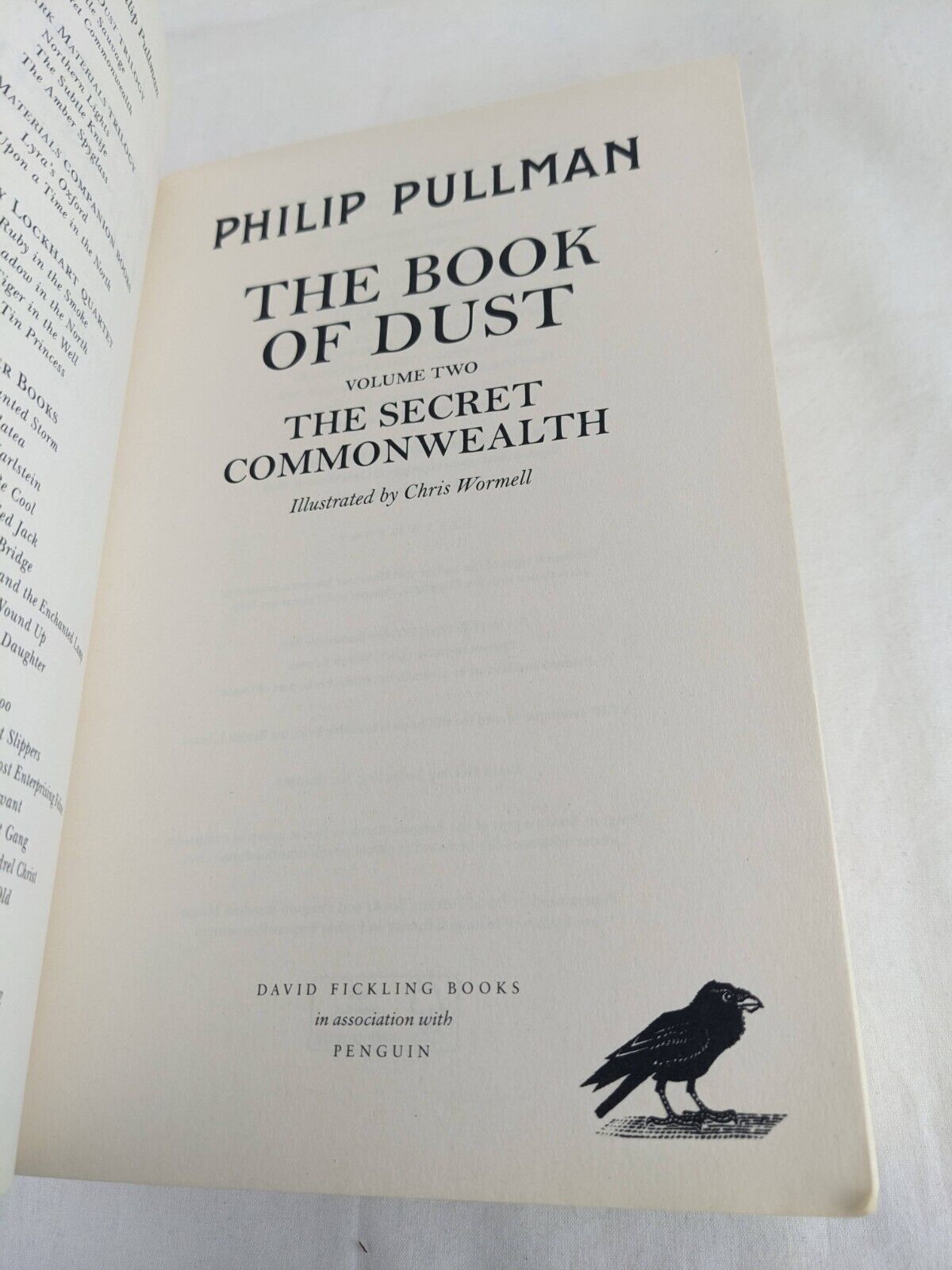 Book of dust: La Belle Sauvage & secret commonwealth by Philip Pullman 2017