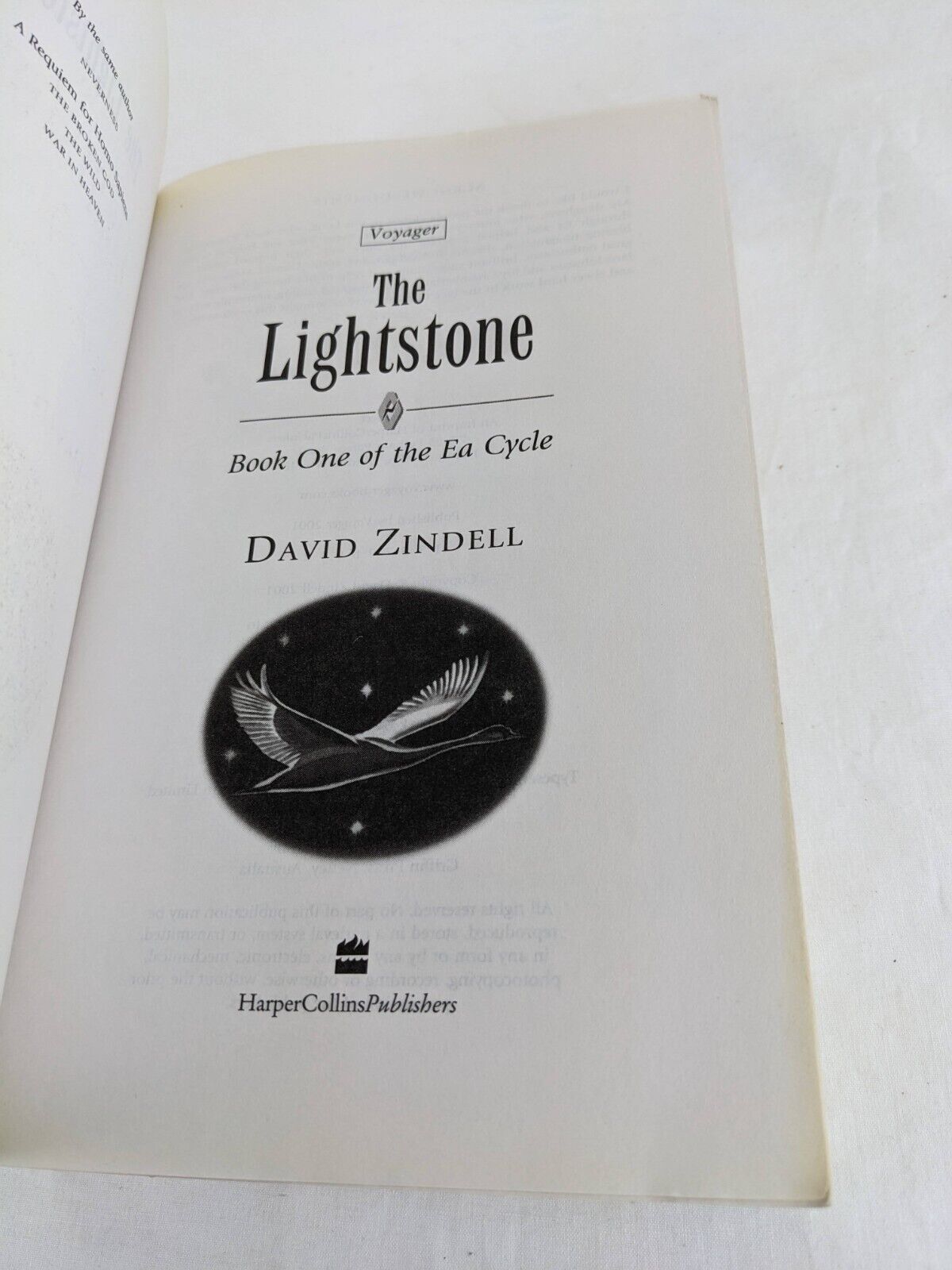 The Lightstone by David Zindell 2001 The Ea Cycle