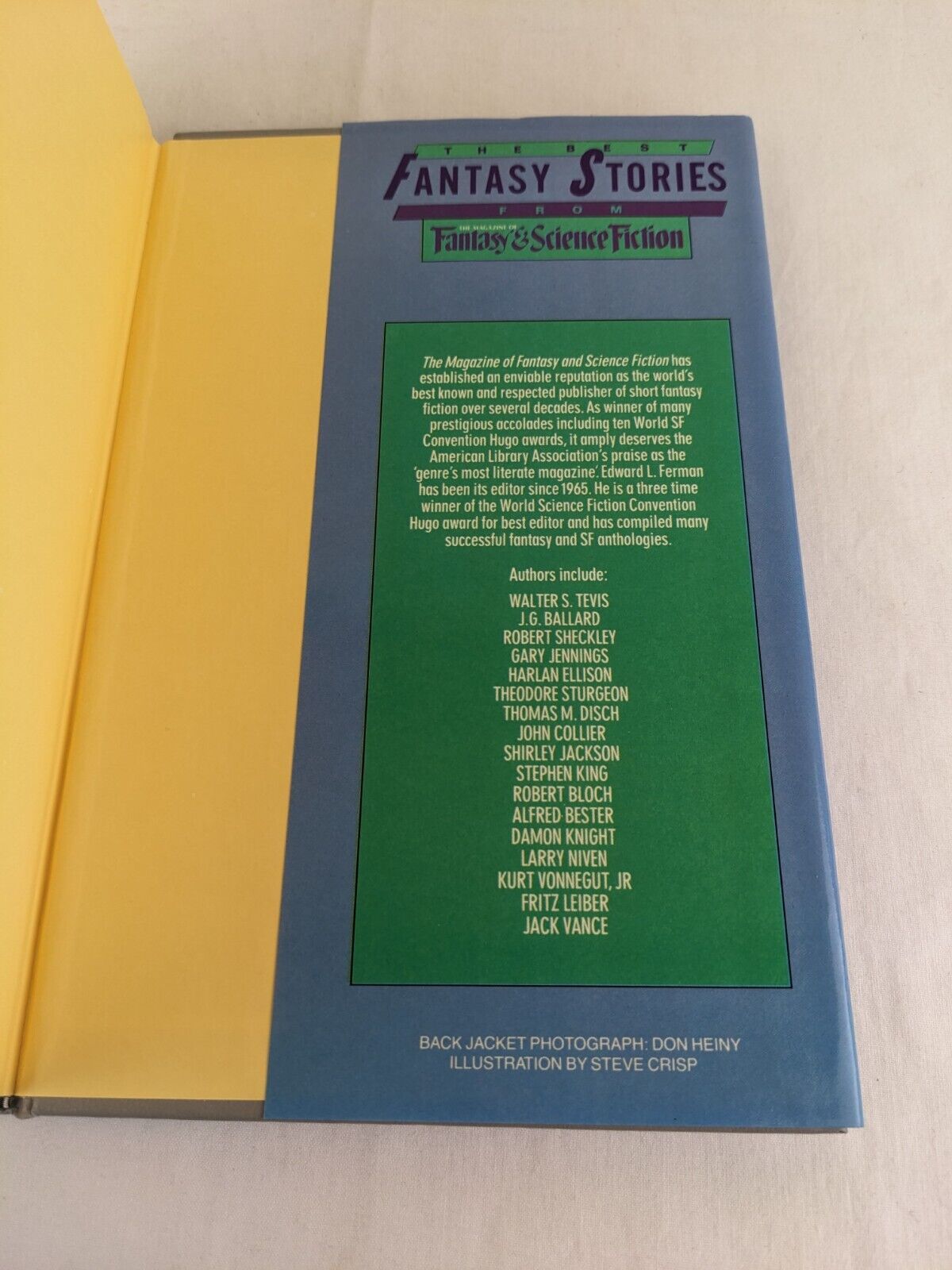 The best fantasy stories : magazine of fantasy & Science Fiction 1988 Hardcover