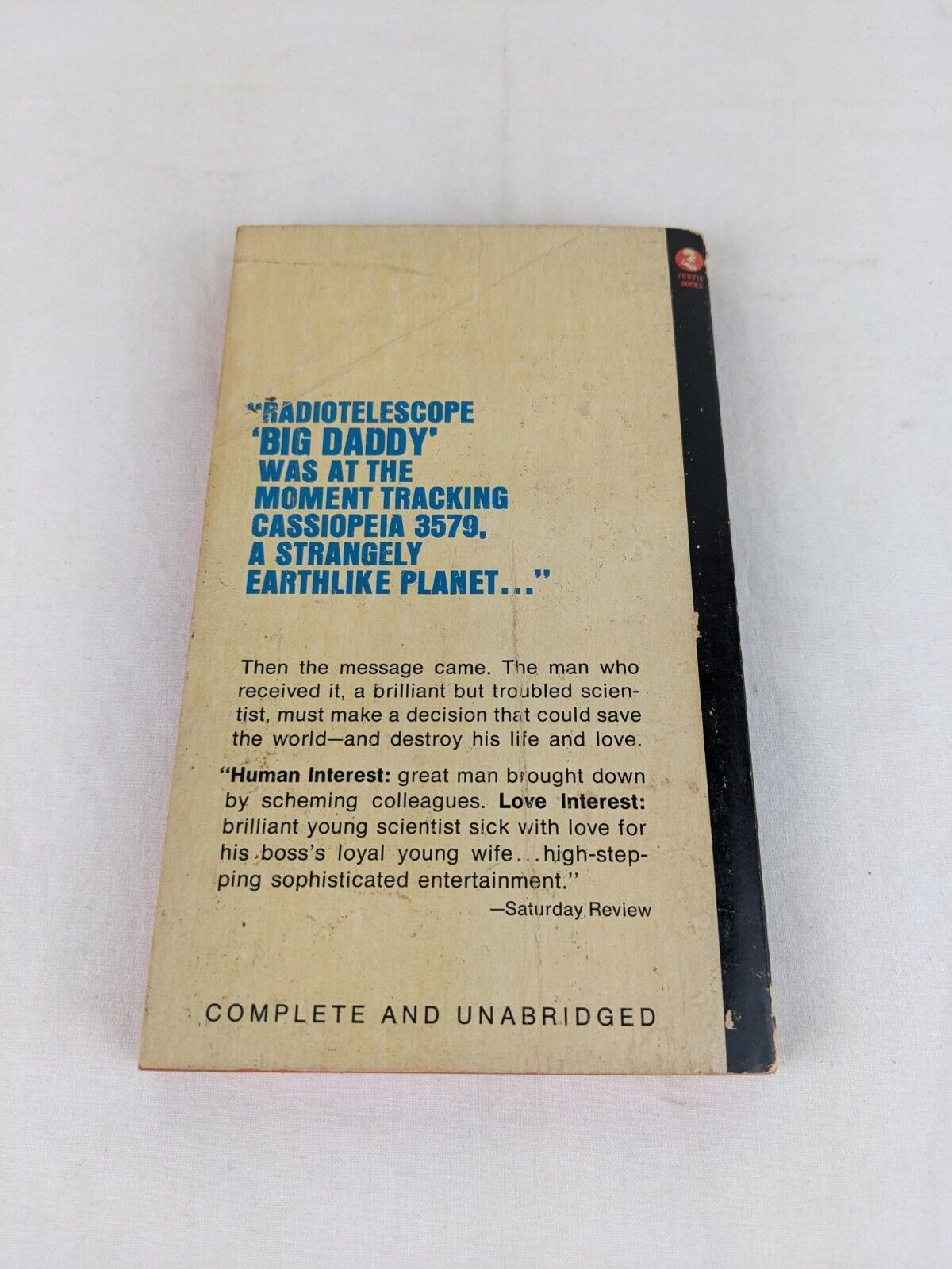 The Cassiopeia affair by Chloe Zerwick & Harrison Brown 1968 Curtis Books