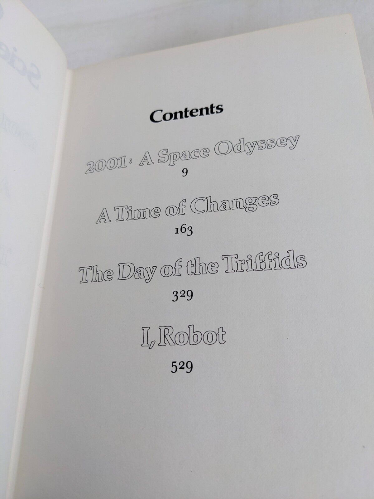 2001: Space odyssey , Time of changes, triffids & i,Robot 1973 Hardcover