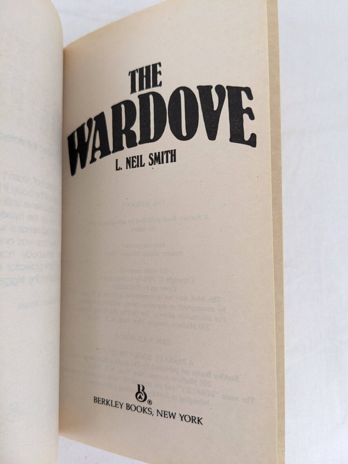 The wardove by L. Neil Smith 1986 coordinated arm