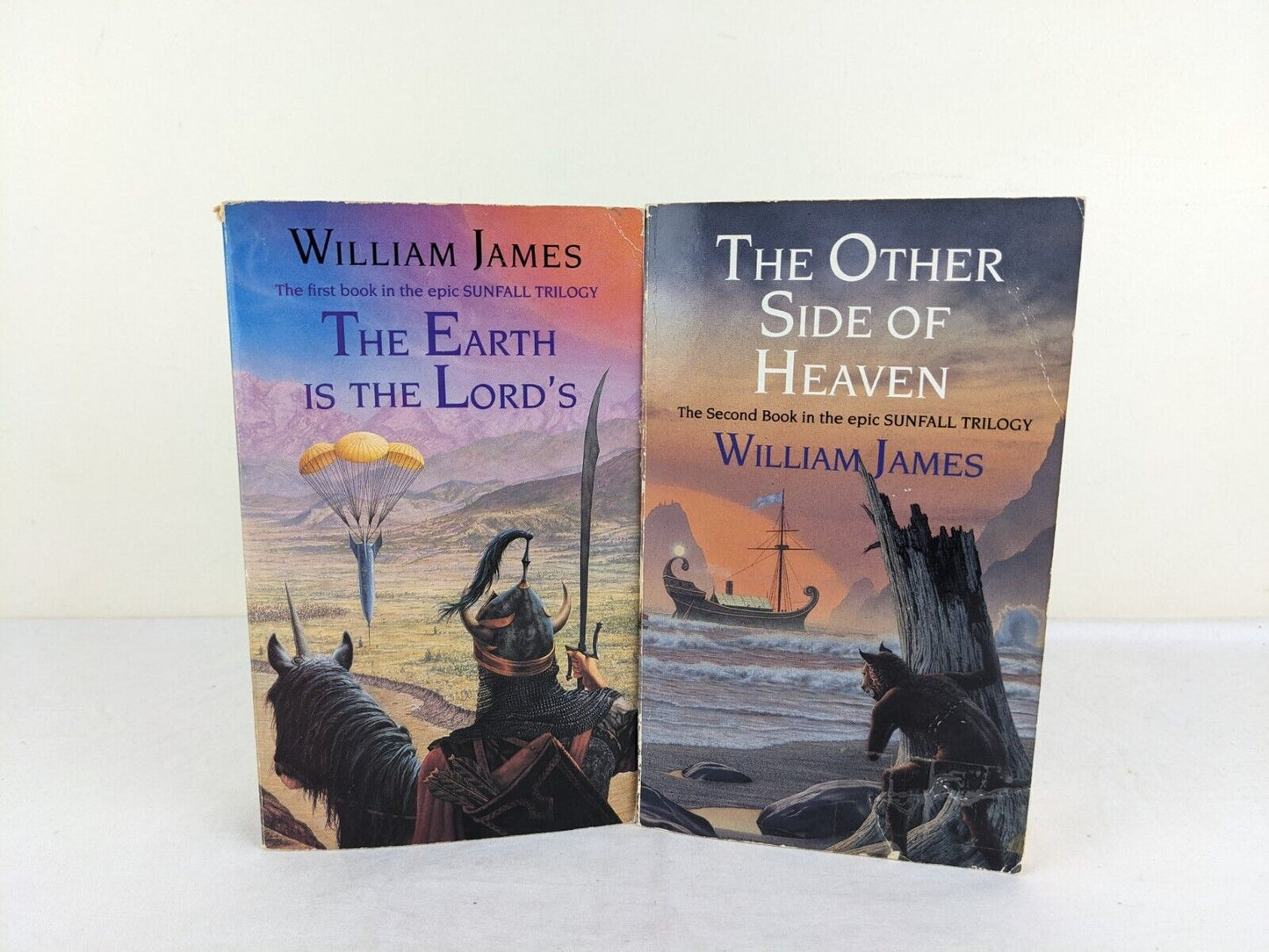 Earth Lord's & Side of Heaven by William James 1992 Sunfall trilogy