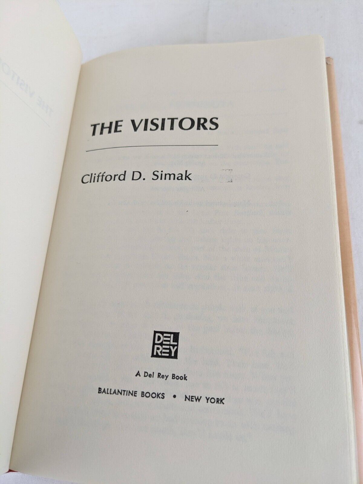 The visitors by Clifford Simak 1980 Hardcover