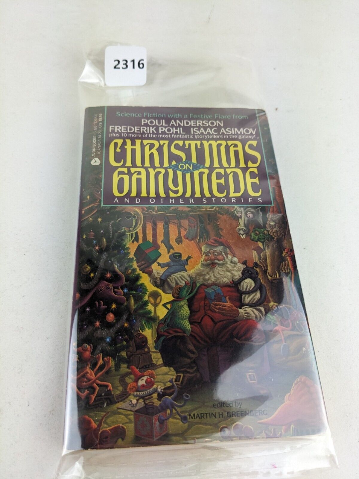 Christmas on Ganymede and Other Stories by Martin Greenberg 1990 First Printing