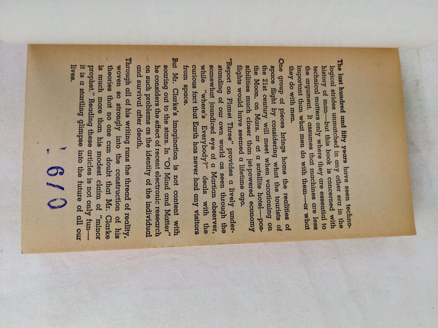 The challenge of the spaceship by Arthur C. Clarke 1961 Ballantine books