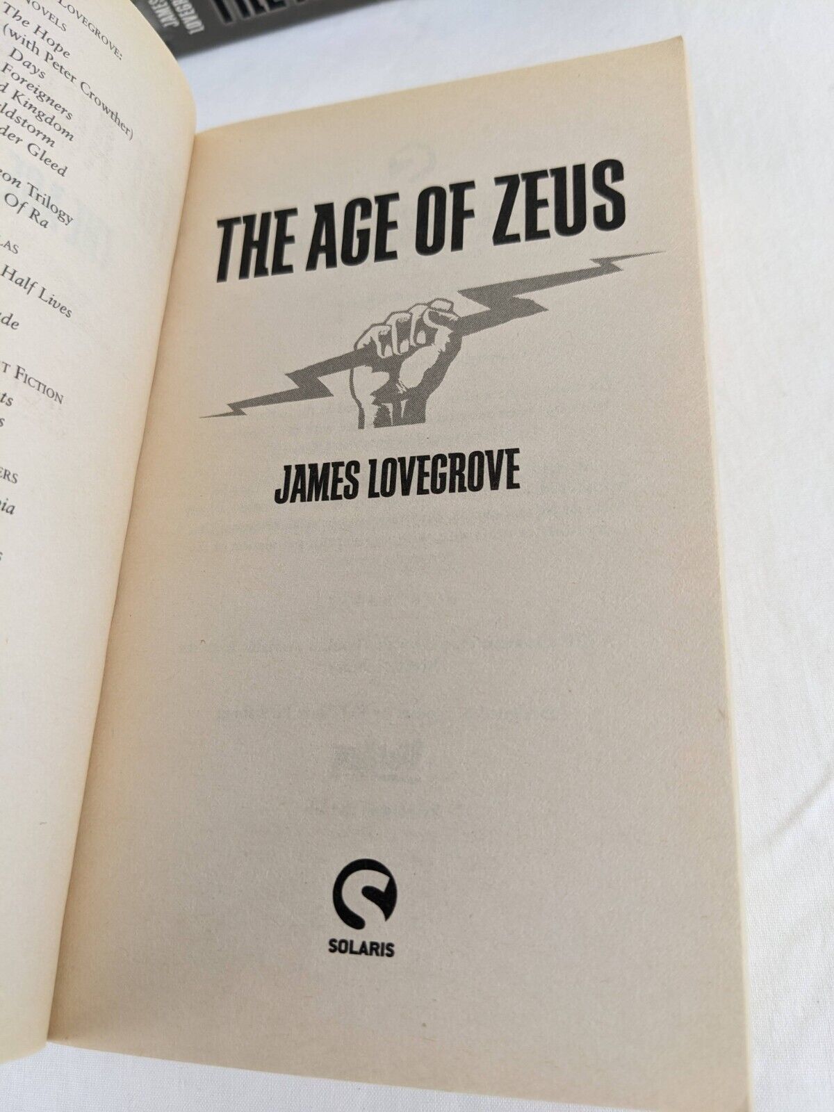 The age of Ra, Zeus & Odin by James Lovegrove 2009 Pantheon series