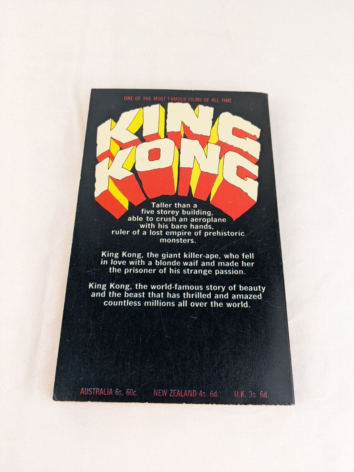 King Kong novelization by Delos W. Lovelace 1966
