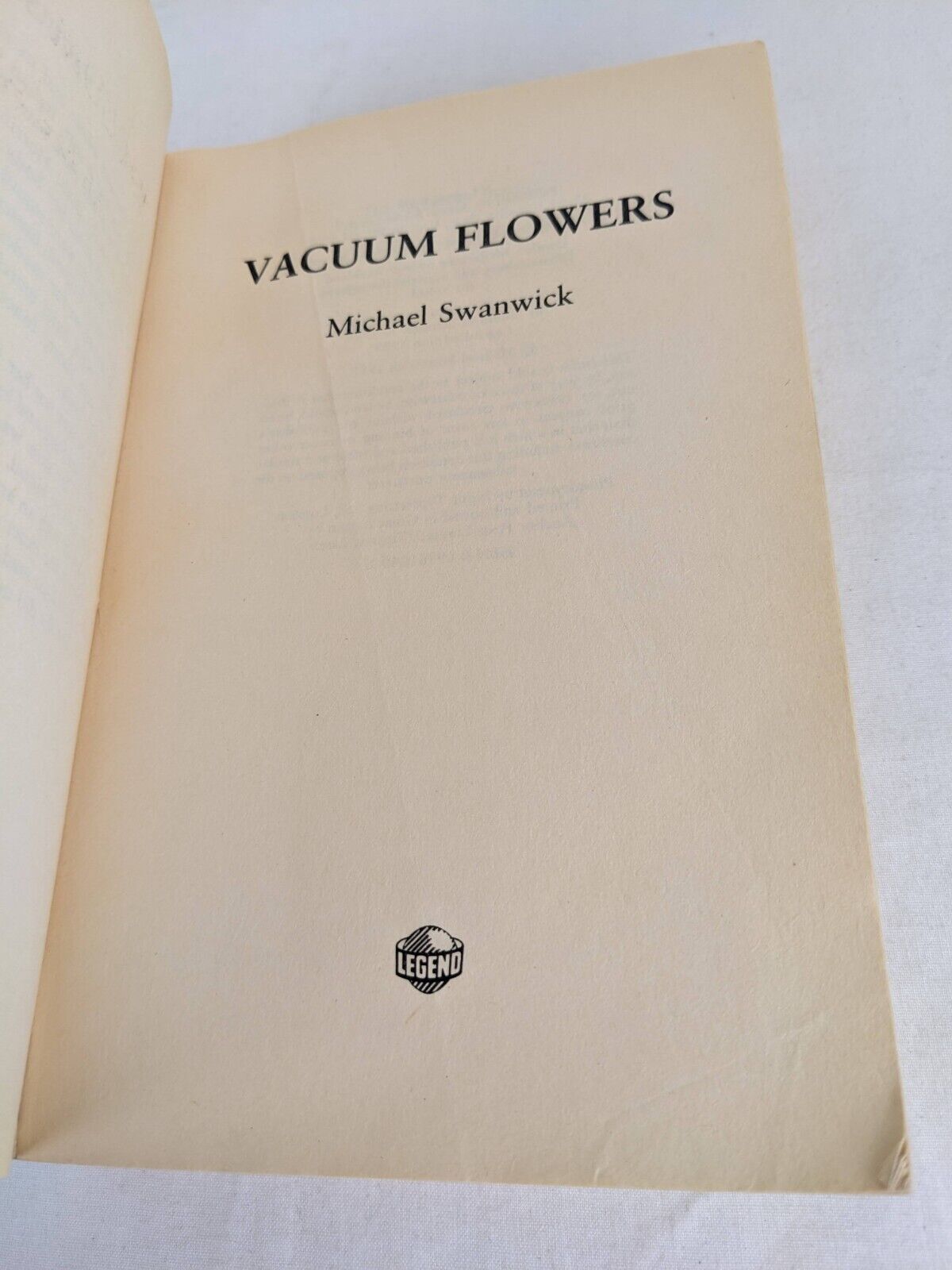 Vacuum Flowers by Michael Swanwick 1989 Cyberpunk