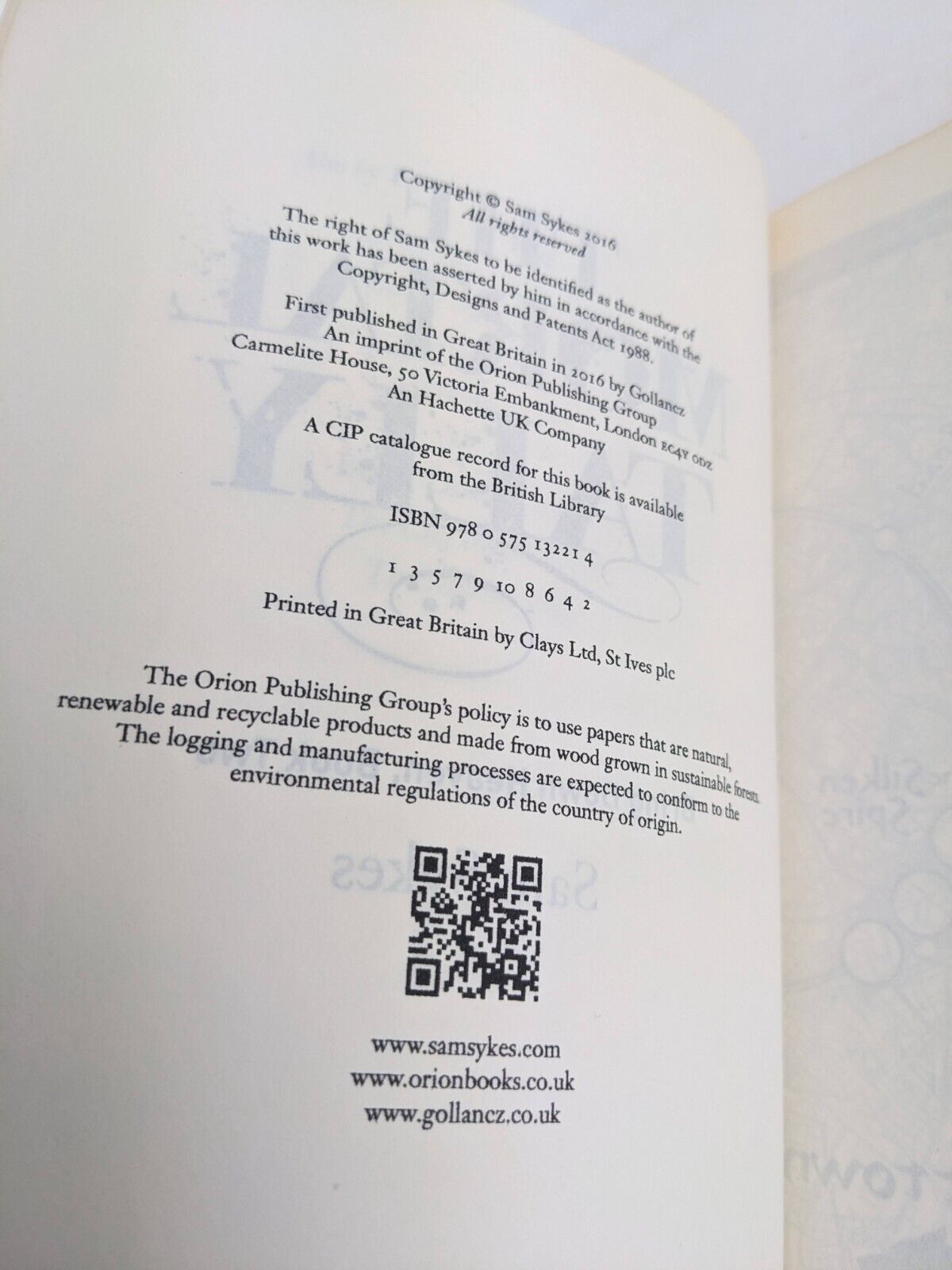 The mortal tally by Sam Sykes 2016 Bring Down Heaven