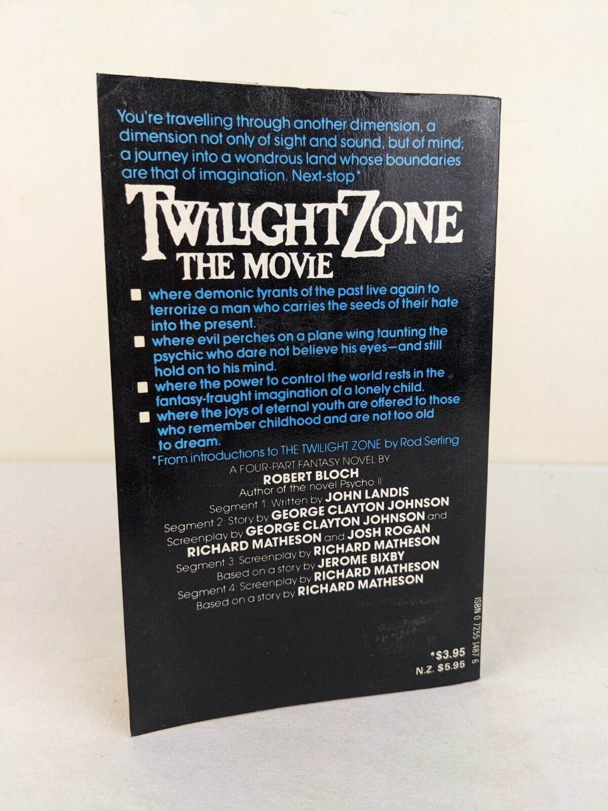 Twilight zone: The movie novelization by Robert Bloch 1983